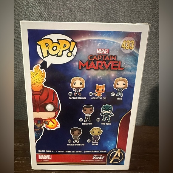 Funko Pop marvel studios captain marvel GITD #433 - Picture 3 of 6